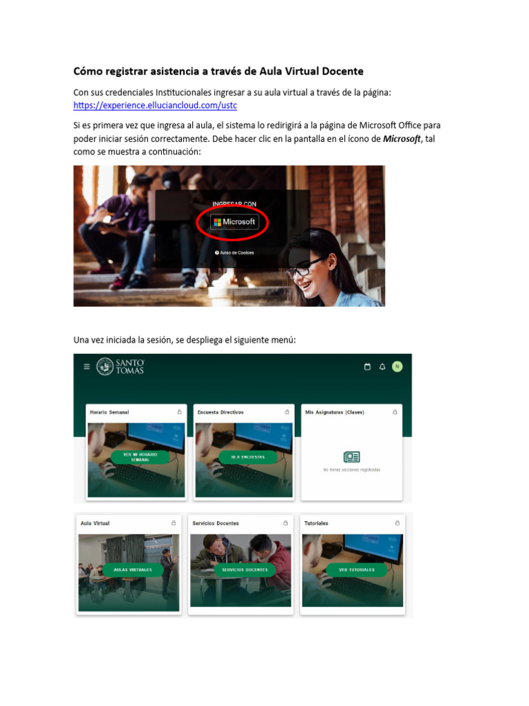 Registro de Asistencia en Aula Virtual | PDF | Salón de clases ...