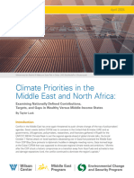 Climate Priorities in The Middle East and North Africa