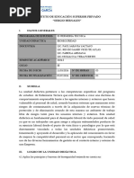 Bioseguridad. Silaboooo