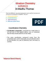 InCh3111-Coordination Chem