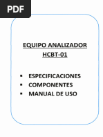 Especificacion y Manual Equipo HCBT-01 - C-13