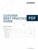 Cutover Best Practices - V1e