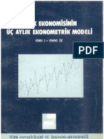 TUSIAD-Turk-Ekonomisinin Uc Aylık Ekonometrik Modeli 1981-1986