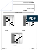 Cartão Resposta - 06.04 1 Parte - 2 SÉRIE