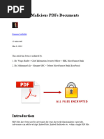 Analyzing Malicious PDFs Documents