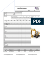 Excavadora Check List HFC