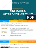 Lesson 5 Kinematics Moving Along Straight Line