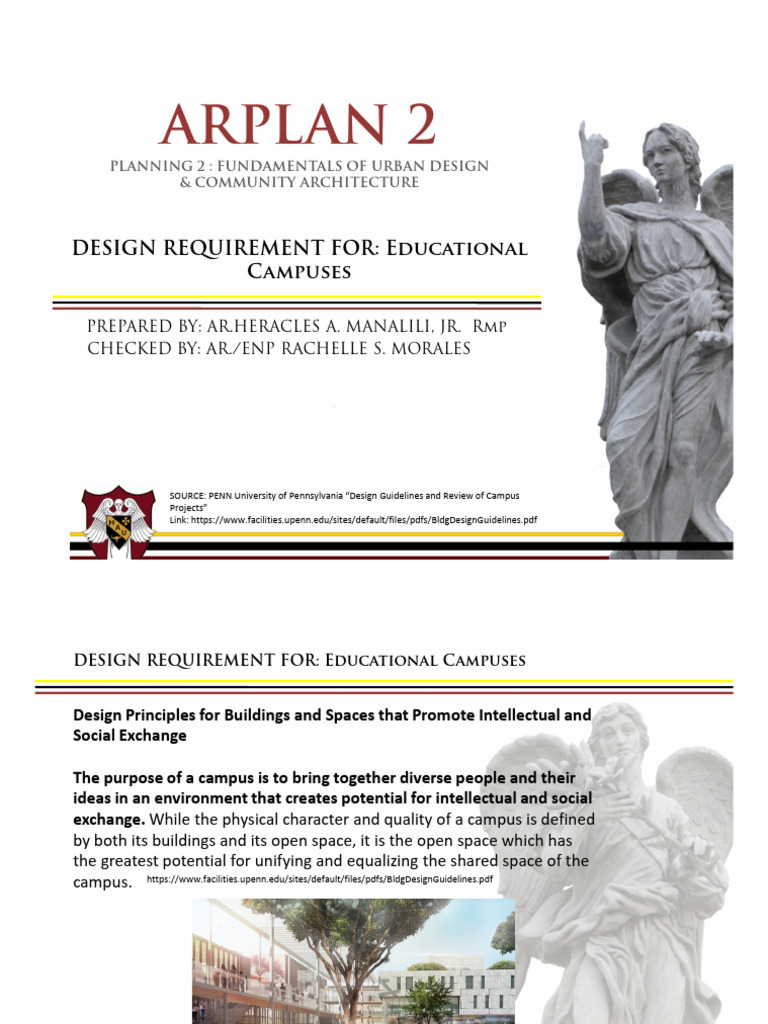 ARPLAN 2 MODULE 7c - EDUCATIONAL CAMPUSES | PDF | Space