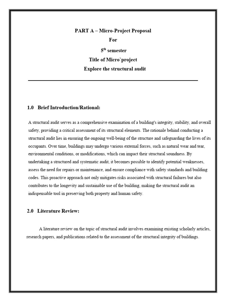 CM Micro Project Final | PDF | Audit | Chlorine