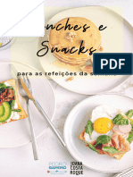 Ebook de Lanches e Snacks para A Semana