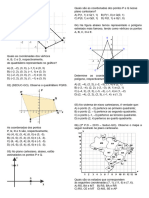 Exercícios Plano Cartesiano