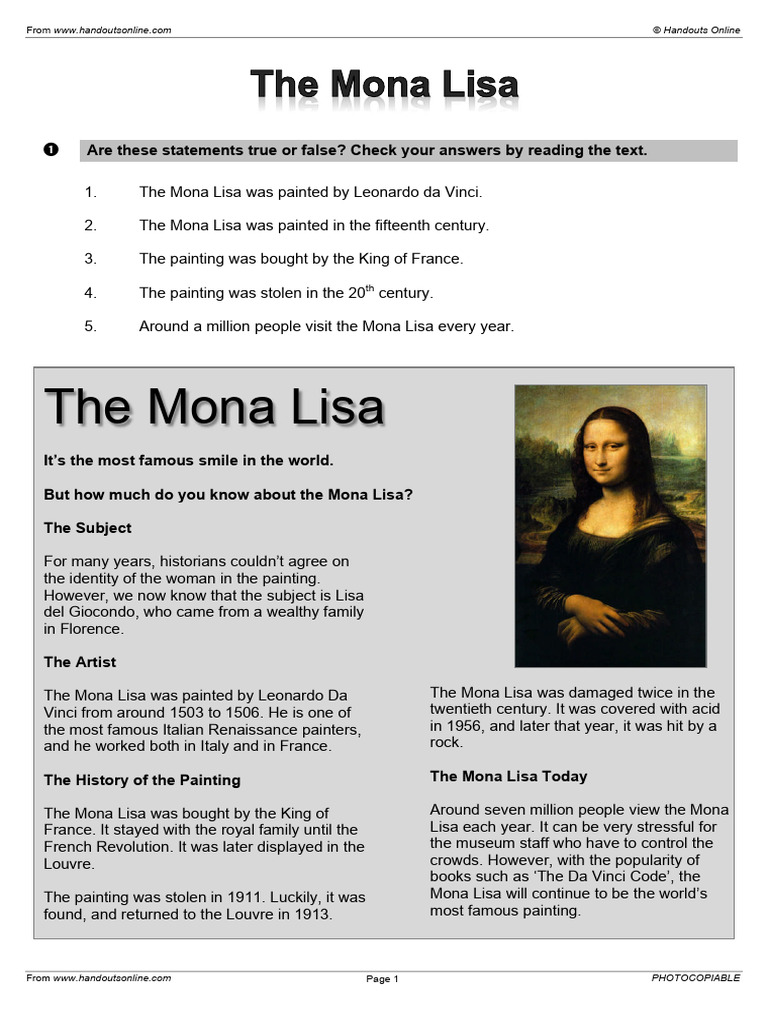 mona lisa PDF