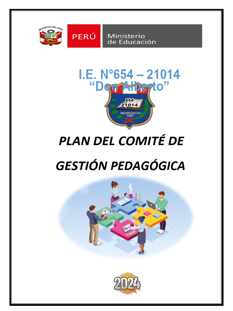 Plan de Gestión Pedagógica 2024 | PDF | Evaluación | Educación primaria