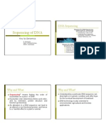 Sequencing of DNA