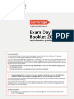 Exam Day Booklet 2023 - Revised