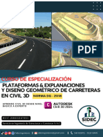 2.BROCHURE - PLATAFORMAS & EXPLANACIONES Y DISEÑO GEOMETRICO DE CARRETERAS EN CIVIL 3D