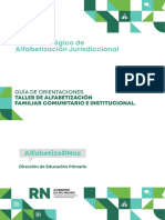 Guía de Orientaciones - Taller de Alfabetización Familiar Comunitario e Institucional.