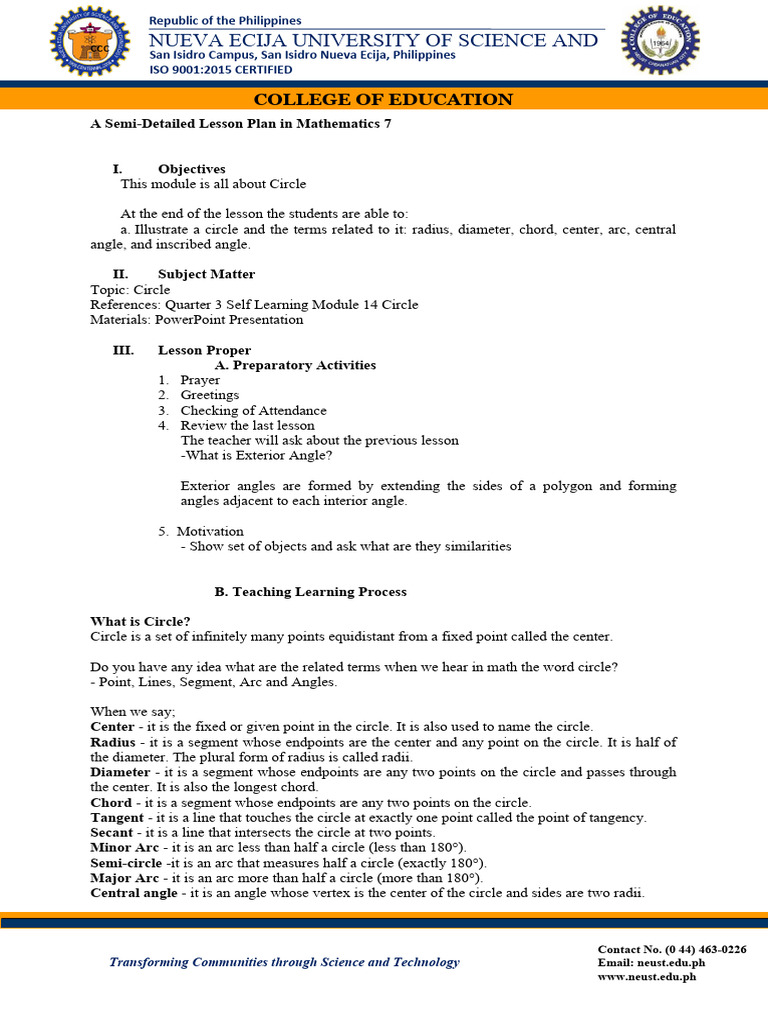 Circles Pdf Circle Tangent