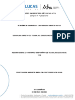 resumo 10 Contrato temporário de trabalho lei 6.019 de 1974