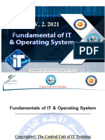 Fundamentals of IT - Operating System 2022