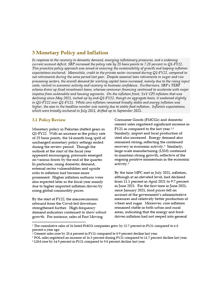Chap 3 | PDF | Inflation | Monetary Policy