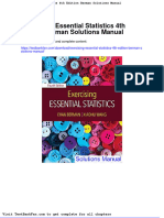 Download Exercising Essential Statistics 4Th Edition Berman Solutions Manual pdf docx