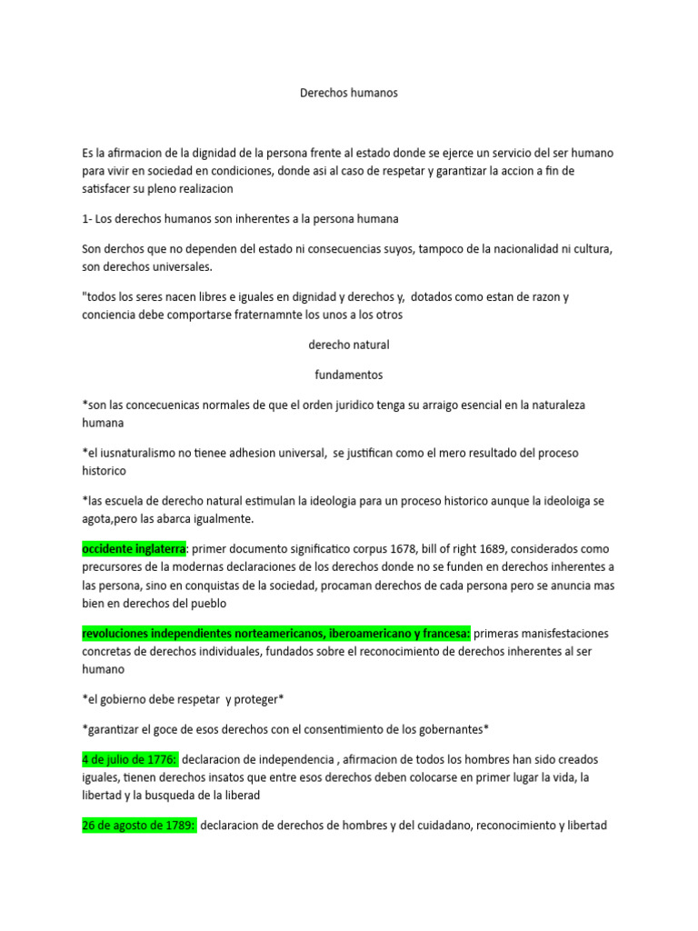 Evolución de los Derechos Humanos | PDF | Derechos humanos | Derechos