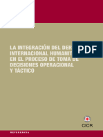 Integración Del DIH en El Proceso de Toma de Decisiones Operacional y Táctico
