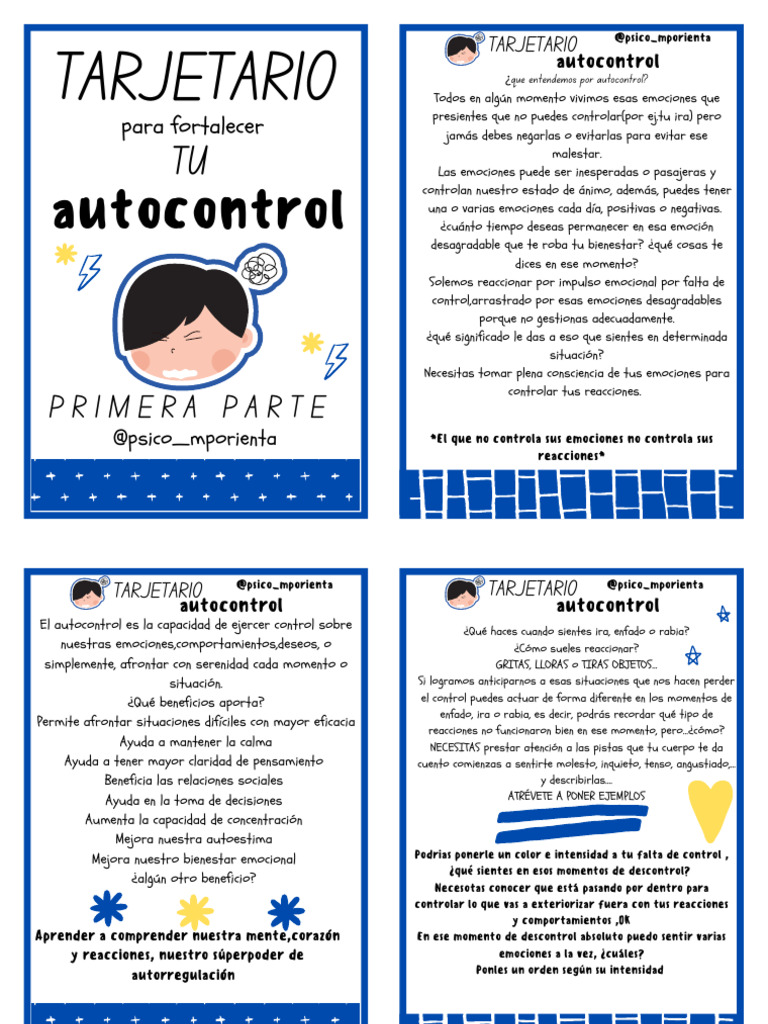 Ejercicios para el Autocontrol Emocional | PDF | Las emociones | Ira