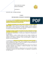 Clase 1 Metabolismo, nutrición y homeostasis