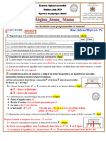 Correction Examen Régional Souss - Massa 2019