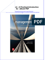 Management A Practical Introduction 9e Ebook PDF
