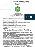 Simple Additive Weighted