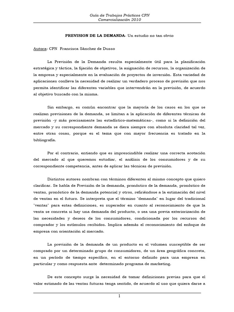 Previsión De La Demanda: Factores Que La Afectan, Por Qué Es – EEGZH