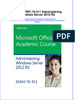 Dwnload full 70 411 Administering Windows Server 2012 R2 pdf