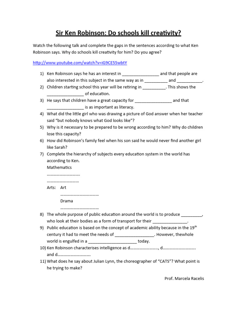Sir ken robinson pdf