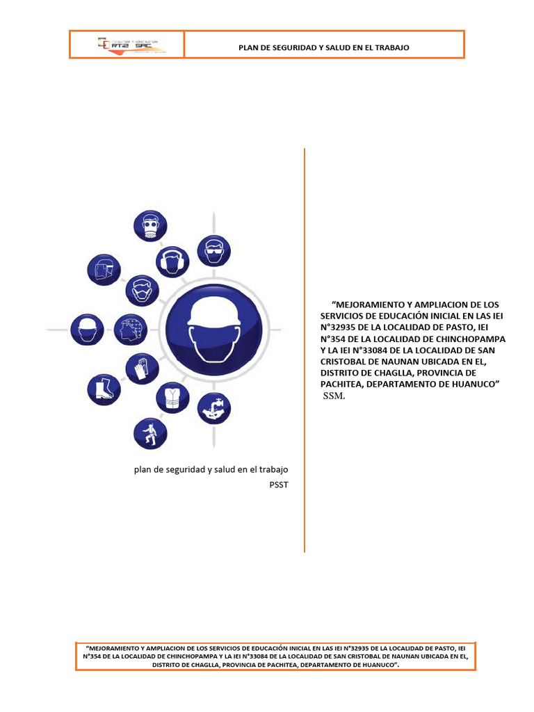 Plan de Seguridad y Salud Laboral | PDF | Seguridad y salud ocupacional ...
