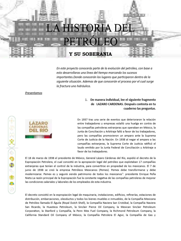 Copia de LA HISTORIA DEL PETRÓLEO 2 | PDF | Petróleo | Industria petrolera