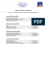 CALENDARIO DE EXÁMENES Primera Ordianra 2023 - 2024 Adelantado