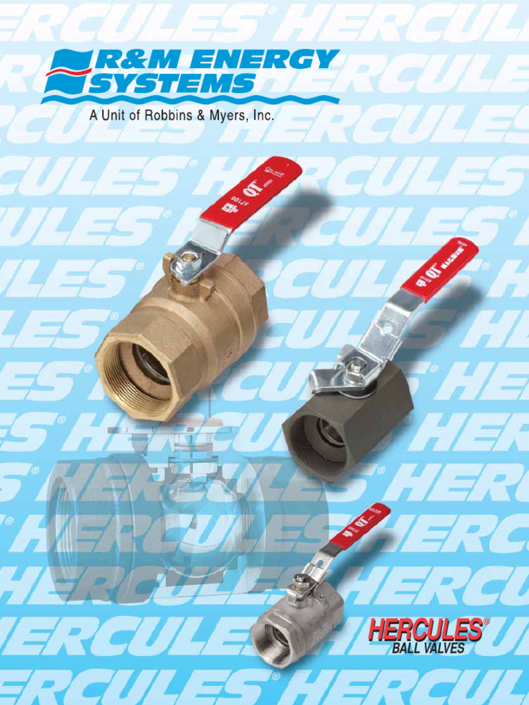 R&M NOV Ball Valves | PDF | Valve | Steel
