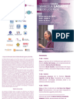Programa Conferencia Marcela Lagarde