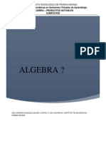 Algebra - Productos Notables Ejercicios - Grupo 3 