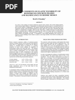 Priestley - Brief Comments On Elastic Flexibility of Reinforced Concrete Frames and Significance To Seismic Design