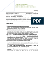 Carta de Compromiso