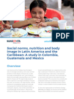 Social Norms, Nutrition and Body Image in Latin America and The Caribbean