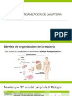 Niveles de Organización de La Materia