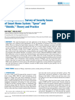 A Comprehensive Survey of Security Issues of Smart Home System Spear and Shields Theory and Practice