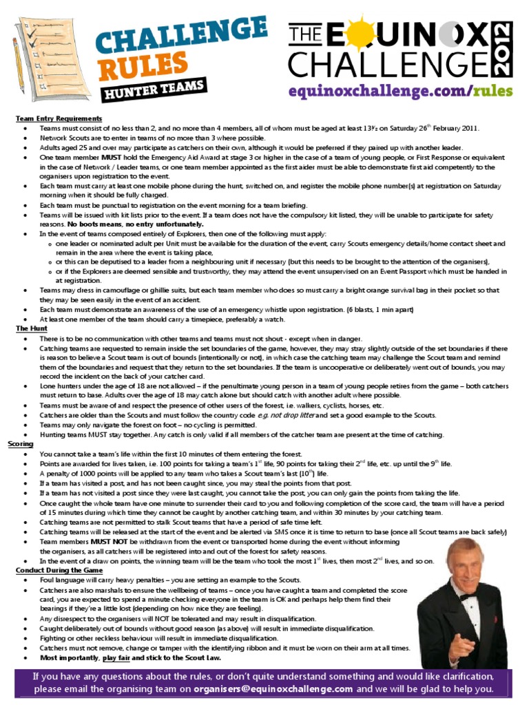 Equinox Rules PDF Business