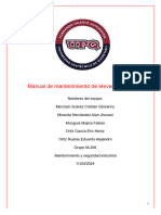 Manual de Mantenimiento Elevador Industral M206