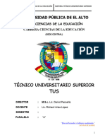 Plan Técnico Universitario Superior 2024